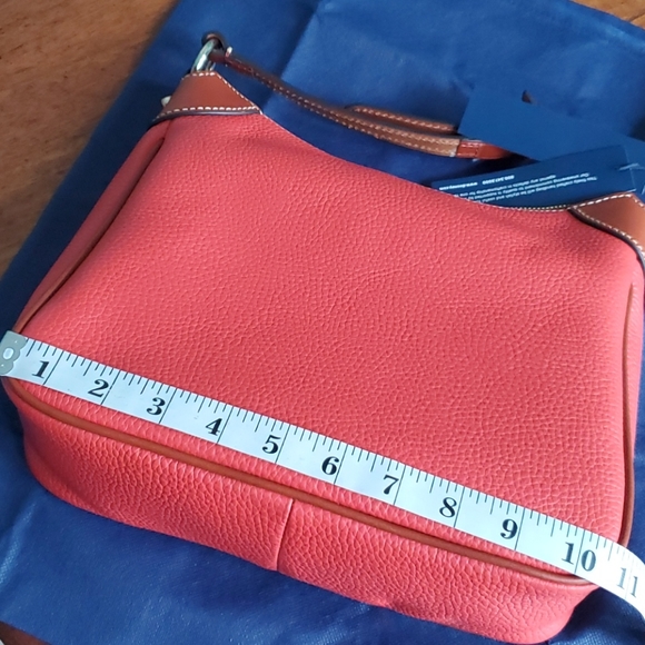 SOLD-Dooney and Bourke Kimberly Orange Crossbody - Picture 11 of 16